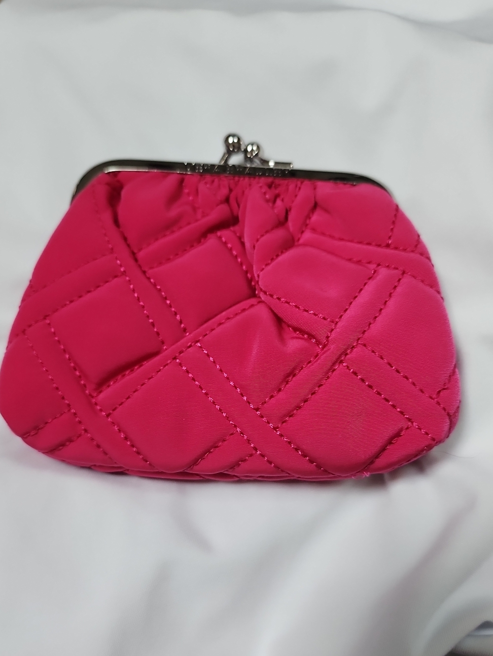 Vera Bradley Pink Quilted Kiss-Lock Coin Purse